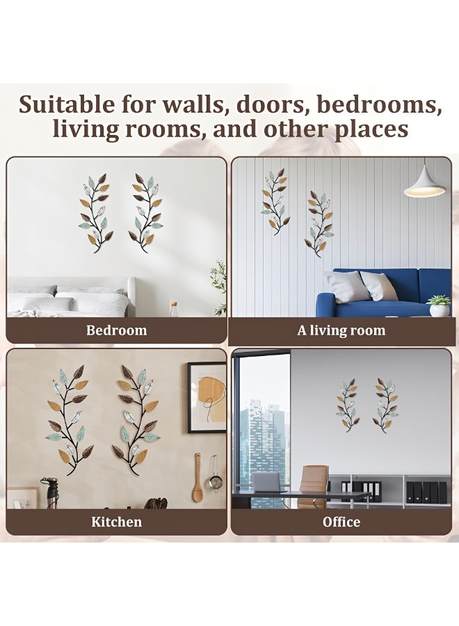 Metal Olive Branch Wall Decor – Wrought Iron Wall Art for Living Room, Bedroom & Hallway (40 × 16 cm) - Image 5